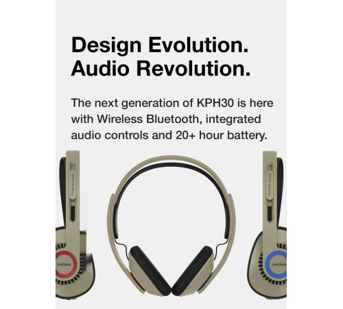 Наушники KOSS KPH30 Wireless (бежевый)