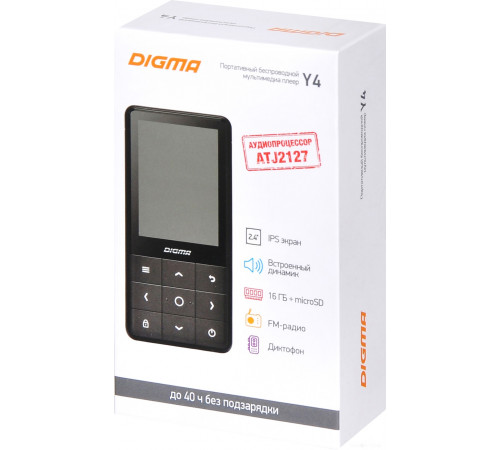 MP3-плеер DIGMA Y4 16GB (черный)