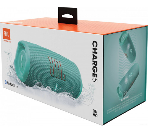 Портативная акустика JBL Charge 5 (бирюзовый)