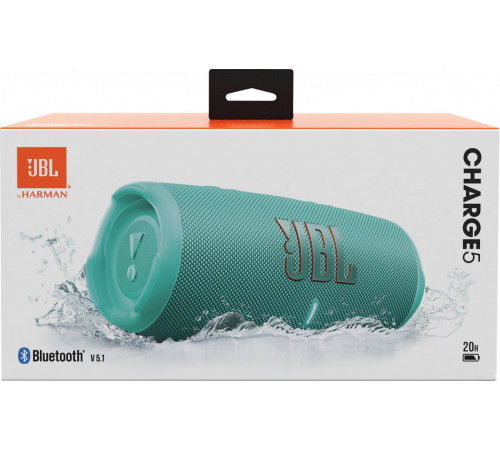 Портативная акустика JBL Charge 5 (бирюзовый)