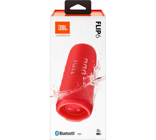 Портативная акустика JBL Flip 6 (красный)