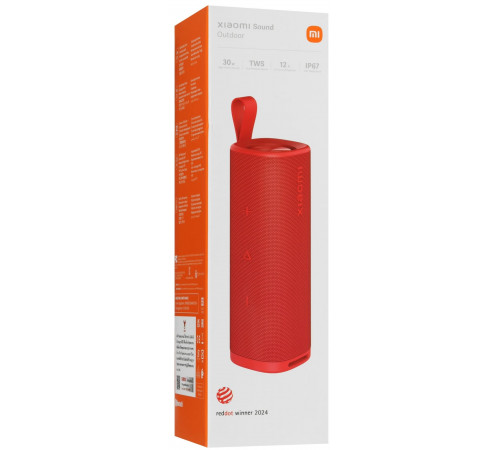 Портативная акустика Xiaomi Sound Outdoor (красный, международная версия)
