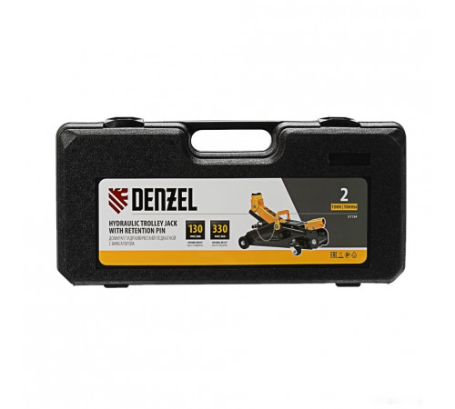 Подкатной домкрат Denzel 51154 2т