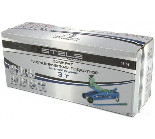 Подкатной домкрат Stels 51134 3т