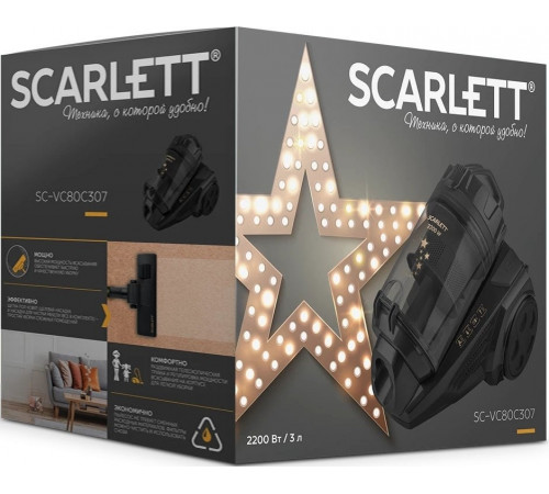 Пылесос Scarlett SC-VC80C307