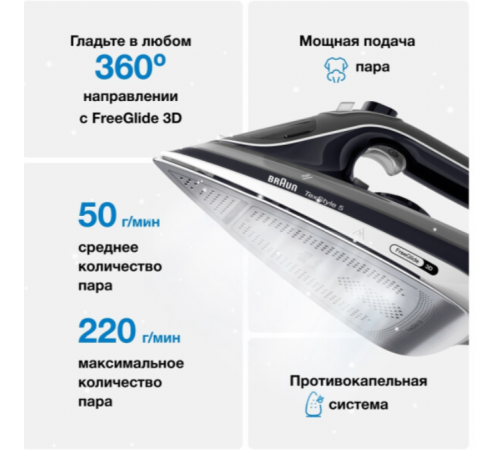 Утюг Braun TexStyle 5 SI 5188BK