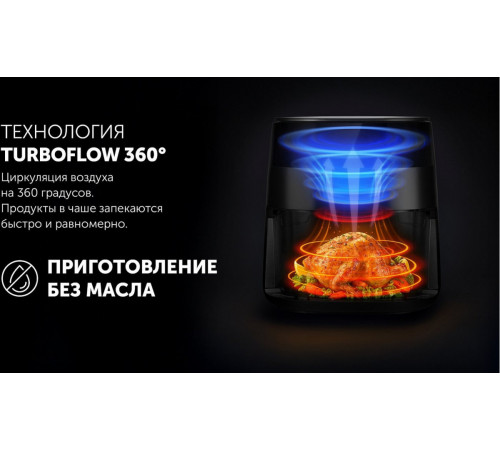 Аэрогриль Polaris PAF 8003W Wi-Fi IQ Home (черный)