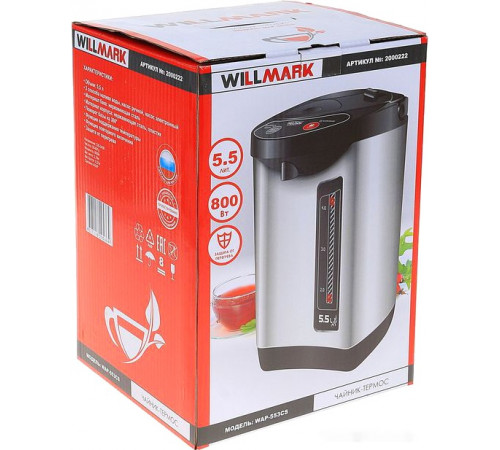 Электрический чайник Willmark WAP-553CS