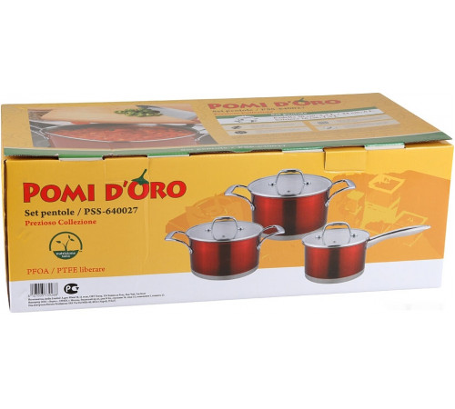 Набор кастрюль Pomi d'Oro Prezioso PSS-640027