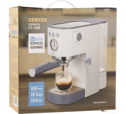 Рожковая кофеварка CENTEK CT-1168