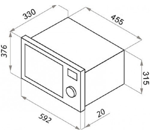Микроволновая печь Maunfeld JBMO.20.5GRBG