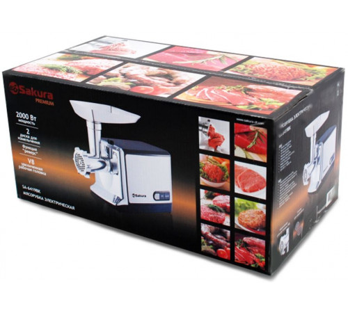 Мясорубка Sakura SA-6419BK Premium