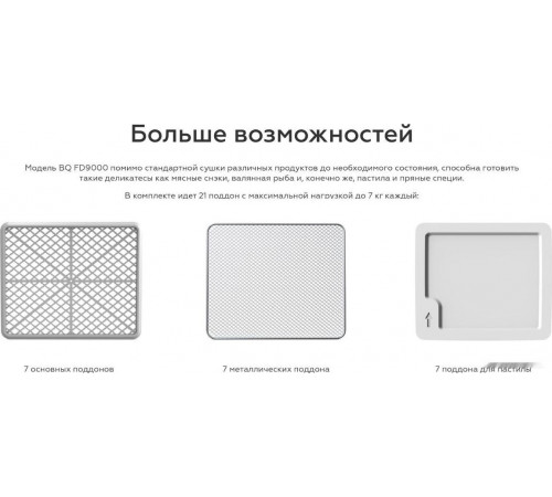 Сушилка для овощей и фруктов BQ FD9000
