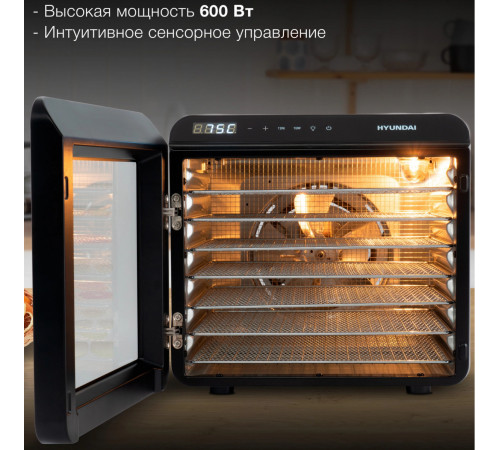 Сушилка для овощей и фруктов Hyundai HYFD-8801