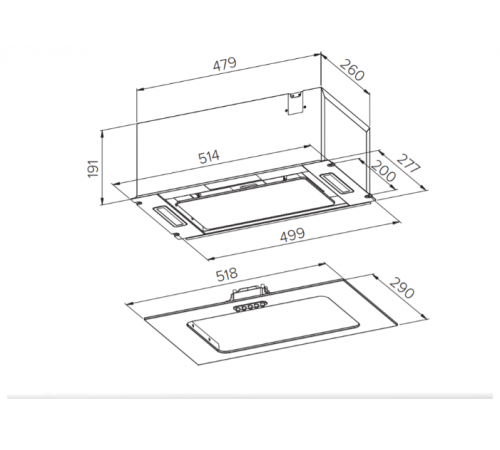 Вытяжка HOMSair Crocus Push 52 белый