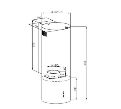 Вытяжка HOMSair ART 1050WL 35 БЕЛЫЙ