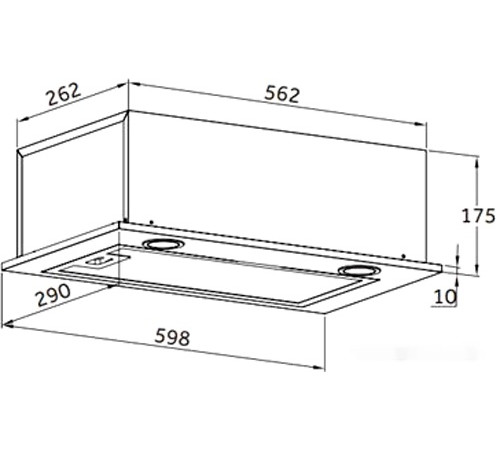 Вытяжка HOMSair Camelia Power 60RD (белый)