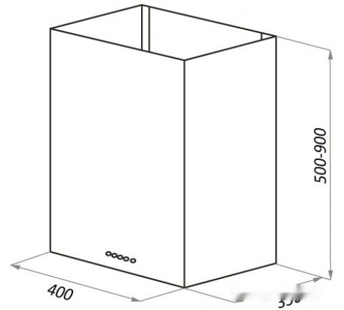 Вытяжка HOMSair Phlox Push 40 (черный)
