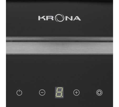 Вытяжка Krona Selina 600 Glass Black S (черный)