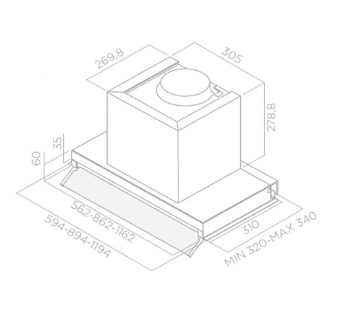 Вытяжка Elica Box In IX/A/60
