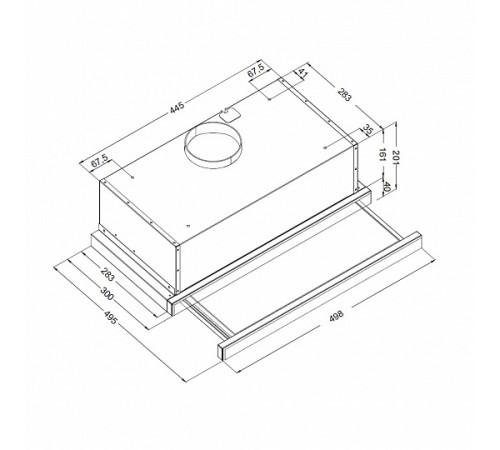 Вытяжка Korting KHP 5512 GN
