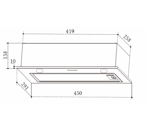 Вытяжка Weissgauff BOX 455 Inox
