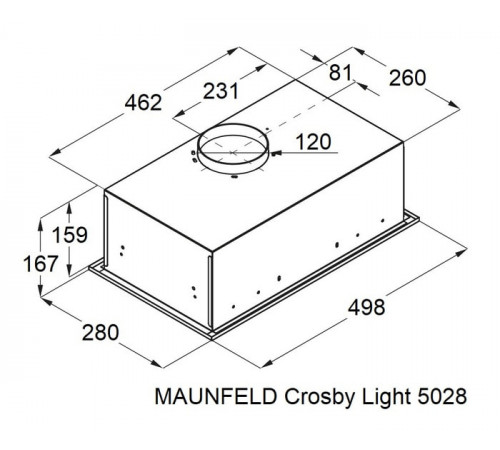Вытяжка Maunfeld Crosby Light 5028 белый
