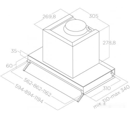 Вытяжка Elica Boxin IX/A/60 PRF0097835B