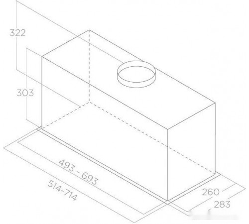 Вытяжка Elica Lane Sensor IX/A/72 PRF0188201