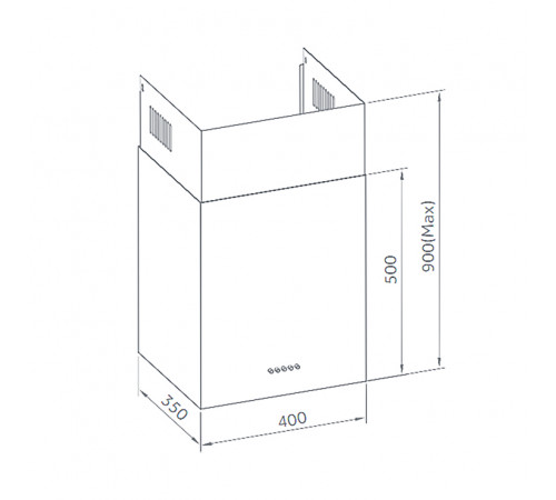 Вытяжка Weissgauff Box 40 PB Black