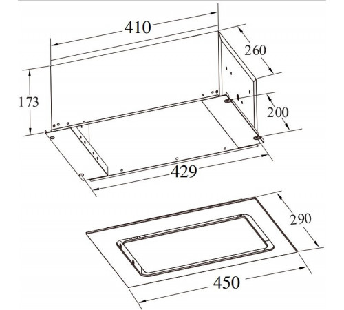 Вытяжка Weissgauff Aura 456 Touch Black Glass