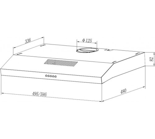 Вытяжка Elikor Eco One 60 298169 (черный)