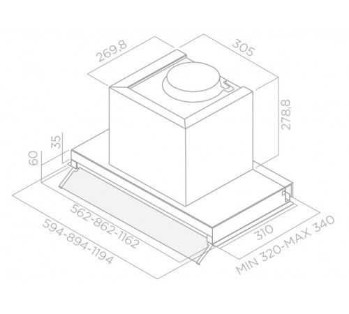 Вытяжка Elica BOX IN IX/A/120
