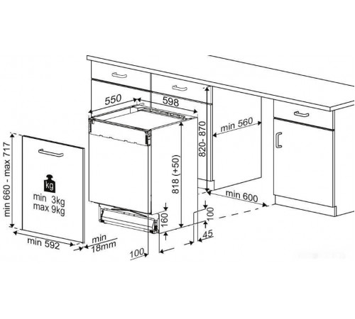 Посудомоечная машина Hotpoint-Ariston HI 5D84 DW