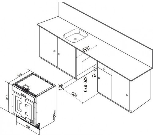 Посудомоечная машина Weissgauff BDW 6038 Infolight