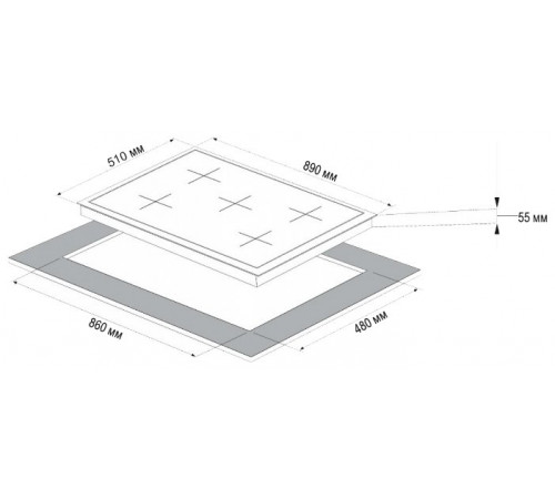 Варочная панель Korting HG 997 CTX
