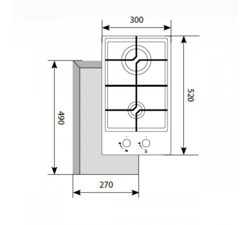 Варочная панель LEX GVG 321 WH