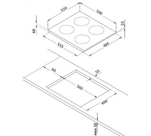 Варочная панель Korting HIB 64750 B Smart
