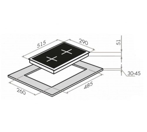 Варочная панель HOMSair HGG321WH
