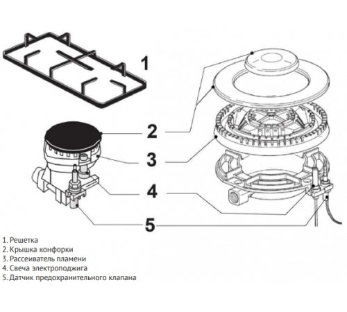 Варочная панель Korting HGG 3825 CN