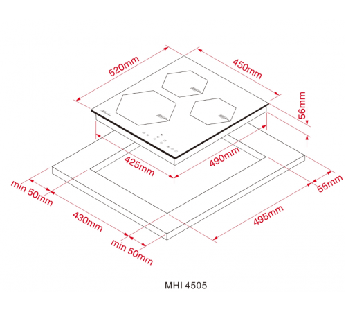 Варочная панель Monsher MHI 4505