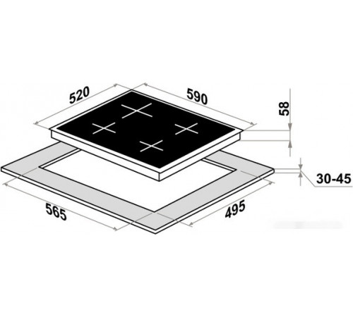 Варочная панель HOMSair HIC64SWH