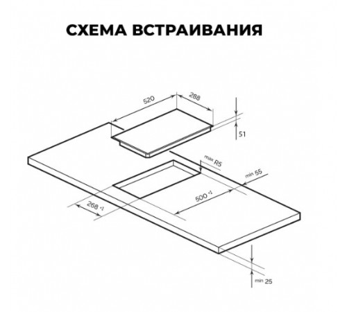 Варочная панель LEX EVH 3020 BL