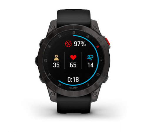 Умные часы Garmin Epix Sapphire Gen 2 (черный титан/черный)
