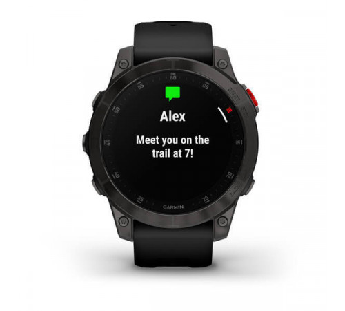 Умные часы Garmin Epix Sapphire Gen 2 (черный титан/черный)