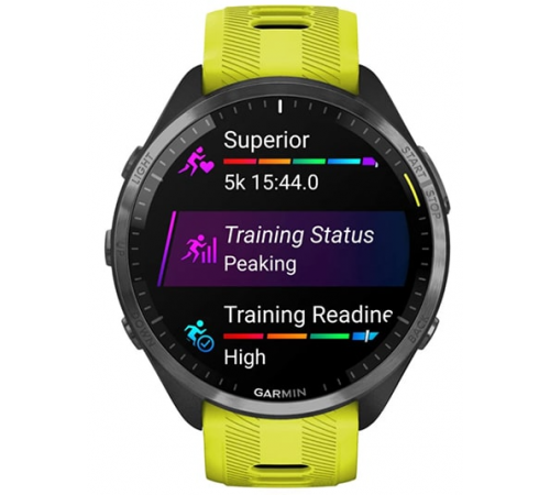 Умные часы Garmin Forerunner 965 (черный/желтый)