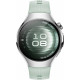 Умные часы Huawei Watch 5 42 мм (серебристый, с зеленым силиконовым ремешком, международная версия)