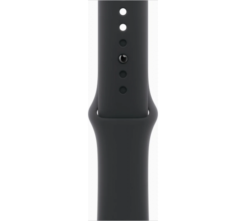 Умные часы Apple Watch Series 11 46 мм (алюминиевый корпус, черный/черный, спортивный силиконовый ремешок M/L)