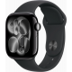 Умные часы Apple Watch Series 11 46 мм (алюминиевый корпус, черный/черный, спортивный силиконовый ремешок M/L)