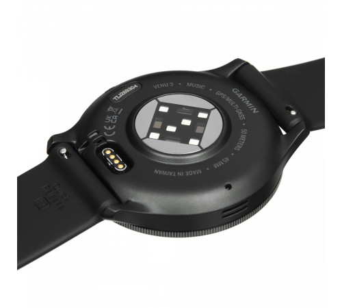 Умные часы Garmin Venu 3 (черный, с силиконовым ремешком)